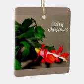 Vrolijk kerstcadeau keramisch ornament (Rechts)