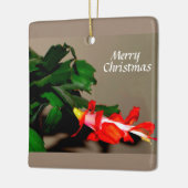 Vrolijk kerstcadeau keramisch ornament (Links)