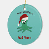 Vrolijk kerstcadeau keramisch ornament (Links)