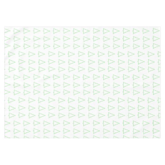 Vrolijk kerstcadeau, kerstgroene bomen tafelkleed (Voorkant (Horizontaal))