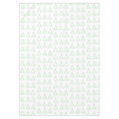 Vrolijk kerstcadeau, kerstgroene bomen tafelkleed (Voorkant)