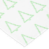 Vrolijk kerstcadeau, kerstgroene bomen tafelkleed (Gekanteld)