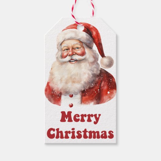 Vrolijk kerstcadeau label cadeaulabel (Voorkant)