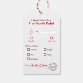 Vrolijk kerstcadeau Label voor kinderen Cadeaulabel