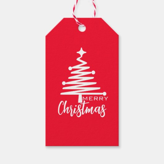 Vrolijk kerstcadeau Label voor kinderen Cadeaulabel (Voorkant)