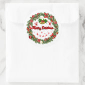 Vrolijk kerstcadeau labels (Tas)