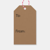 Vrolijk kerstcadeau Labels Elf Cadeaulabel (Achterkant)