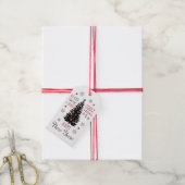 Vrolijk kerstcadeau Labels Nieuwjaarsboom Cadeaulabel (Met Touw)