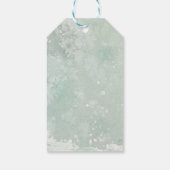 Vrolijk kerstcadeau labels winterbloemvossen cadeaulabel (Achterkant)