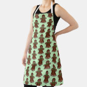 Vrolijk kerstcadeau Lady Holiday Cookie Schort (Insitu)