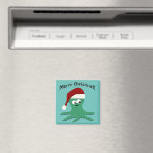 Vrolijk kerstcadeau magneet (Insitu (Vaatwasser))