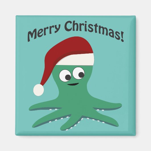 Vrolijk kerstcadeau magneet (Voorkant)