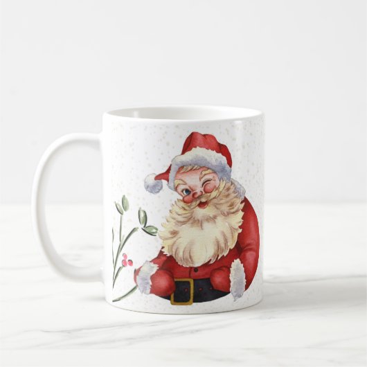 Vrolijk kerstcadeau, modern kerstcadeau koffiemok (Links)