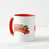 Vrolijk kerstcadeau Mok (Voorkant links)