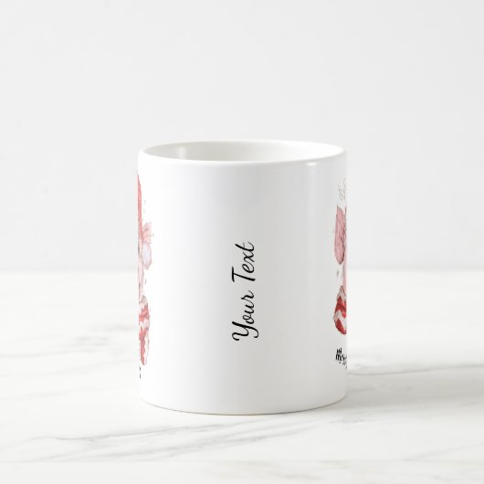 Vrolijk kerstcadeau op maat Mok koffie (Center)