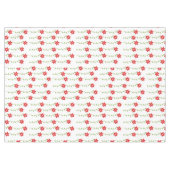 Vrolijk kerstcadeau, Poinsettia White Floral Tafelkleed (Voorkant (Horizontaal))