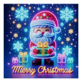 Vrolijk kerstcadeau Poster (Voorkant)