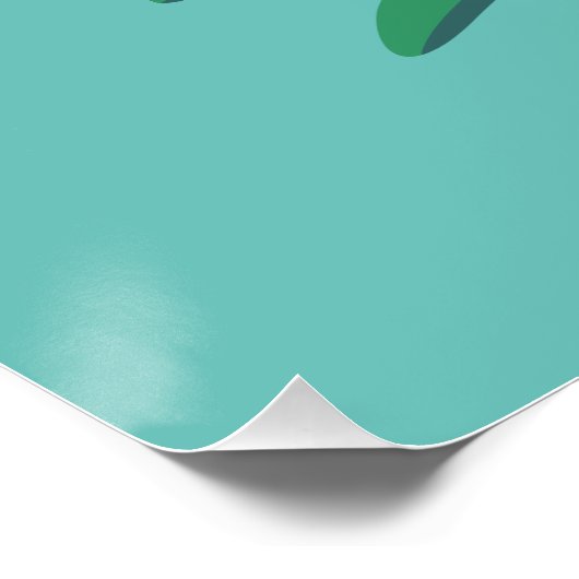 Vrolijk kerstcadeau poster (Hoek)