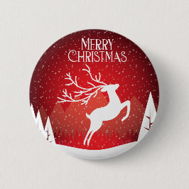 Vrolijk kerstcadeau ronde button 5,7 cm