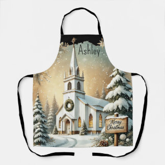 Vrolijk kerstcadeau Schort