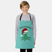 Vrolijk kerstcadeau schort (Gedragen)