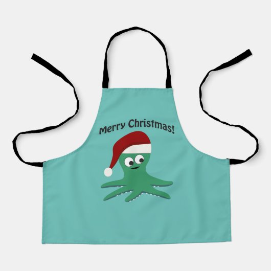 Vrolijk kerstcadeau schort (Voorkant)