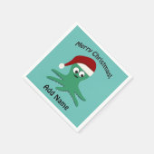 Vrolijk kerstcadeau servet (Hoek)