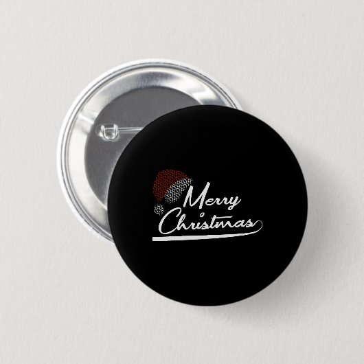 Vrolijk kerstcadeau Sinterklaas Ronde Button 5,7 Cm (Voorkant /achterkant)