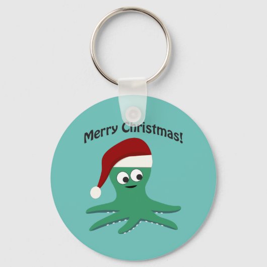 Vrolijk kerstcadeau sleutelhanger (Voorkant)