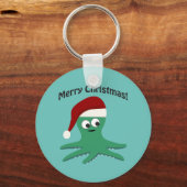 Vrolijk kerstcadeau sleutelhanger (Voorkant)
