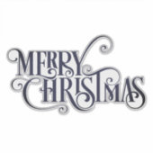 Vrolijk kerstcadeau sticker (Voorkant)