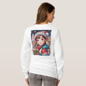 Vrolijk kerstcadeau t-shirt (Achterkant volledig)