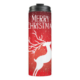 Vrolijk kerstcadeau thermosbeker