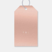 Vrolijk kerstcadeau voor het script Gold Coral Pea Cadeaulabel (Achterkant)