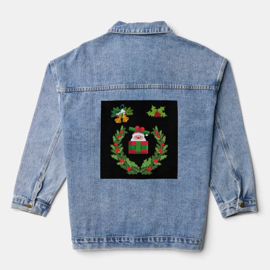 Vrolijk kerstcadeau voor Kerstmis Familie Denim Jacket (Achterkant)