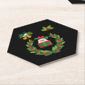 Vrolijk kerstcadeau voor Kerstmis Familie Kartonnen Onderzetters (Schuin)