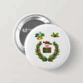 Vrolijk kerstcadeau voor Kerstmis Familie Ronde Button 5,7 Cm (Voorkant /achterkant)