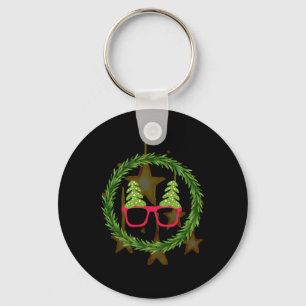 Vrolijk kerstcadeau voor Kerstmis Familie Sleutelhanger