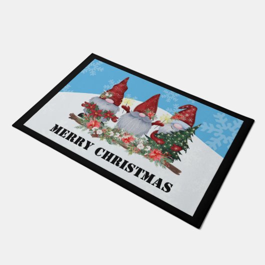 Vrolijk kerstcadeaudedeur deurmat (Schuin)