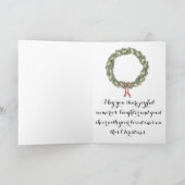 Vrolijk kerstcadeaudozen feestdagen kaart (Binnen)