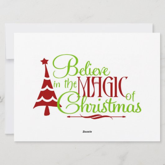 Vrolijk kerstcadeaukaartje feestdagenkaart (Achterkant)