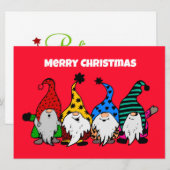 Vrolijk kerstcadeaukaartje feestdagenkaart (Voorkant / Achterkant)