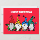 Vrolijk kerstcadeaukaartje feestdagenkaart (Voorkant)