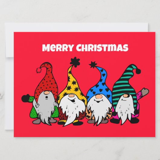 Vrolijk kerstcadeaukaartje feestdagenkaart (Voorkant)