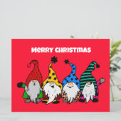 Vrolijk kerstcadeaukaartje feestdagenkaart (Staand voorkant)