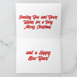 Vrolijk kerstcadeaukaartje kaart