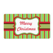 Vrolijk kerstcadeaulabel voor Label (Voorkant)