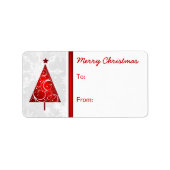 Vrolijk kerstcadeaulabel voor Label (Voorkant)