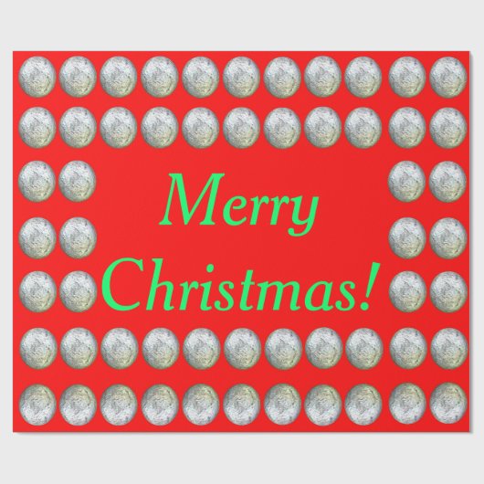 Vrolijk kerstcadeaupapier 2 cadeaupapier (Vlak)