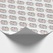 Vrolijk kerstcadeaupapier Al-typografie Cadeaupapier (Hoek)